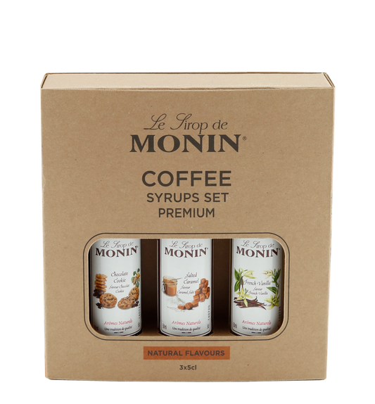 Monin Coffee Sirupsett, 3x50ml